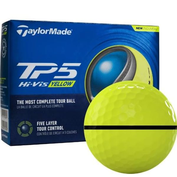 2024 Taylormade TP5 Yellow AlignXL Golf Balls