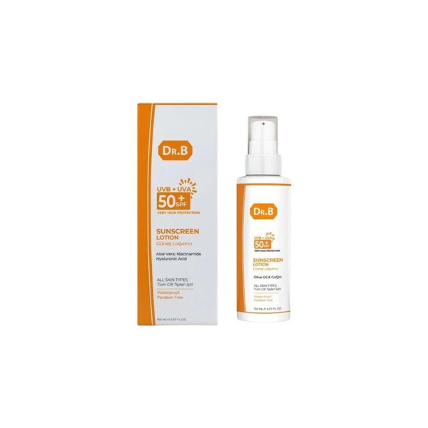 Dr.b Sunscreen Lotıon Tüm Cilt Tipleri Için Özel Aloe Vera Özlü Güneş Losyonu 150 ml