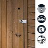 Master Lock 725EURD Door Glasp on Hasp with Key Lock, 11.8 x 4.1 cm
