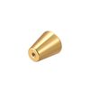 sourcing map 20x23mm Drawer Knobs, 4pcs Aluminum Alloy Wardrobe Pull Handles Silver Tone