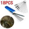 Carburetor Cleaning Kit 18PCS Needle and Brush Cleaning Tool Set Kit