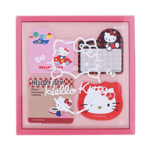 Sunstar Stationery Sanrio Character Sticky Notes, Case Included, Hello Kitty 50th B Pattern S2843749