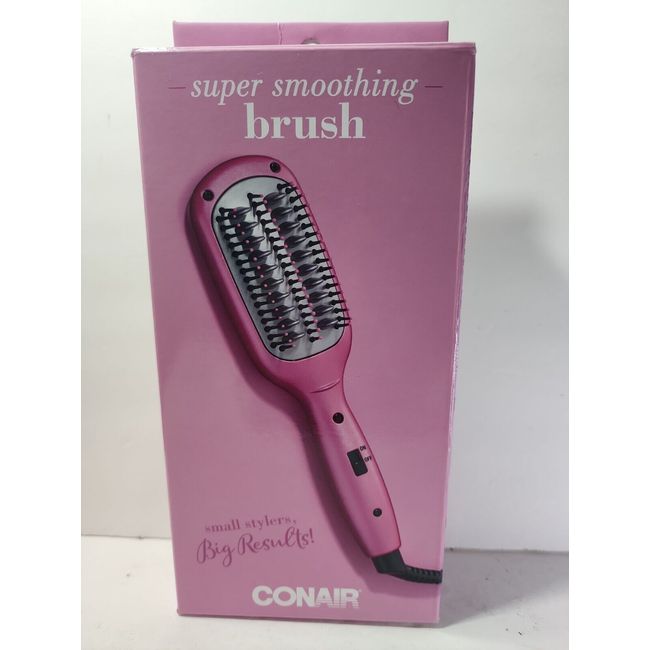 Conair Super Smoothing Brush Pink Smoothing Frizz Shine Hair Styling V10258