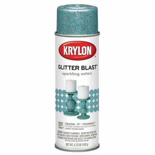 Krylon 3810 Glitter Blast Glitter Spray Paint Sparkling Waters Blue, 5.75 oz