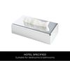 Corby Devon Chrome Rectangle Tissue Box Cover