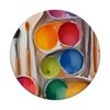 Aquarellfarben-Set und Künstlerpinsel PopSockets mit austauschbarem PopGrip