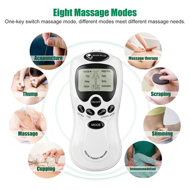 Electric Body Massager Low Frequency Pain Relief Health Herald Pulse  Digital Tens Unit Therapy Machine EMS Muscle Stimulator - China Massager