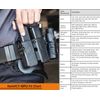Universal OWB Double Magazine Pouch/Case/Holder w/ Paddle for 9mm/40/45 Mags
