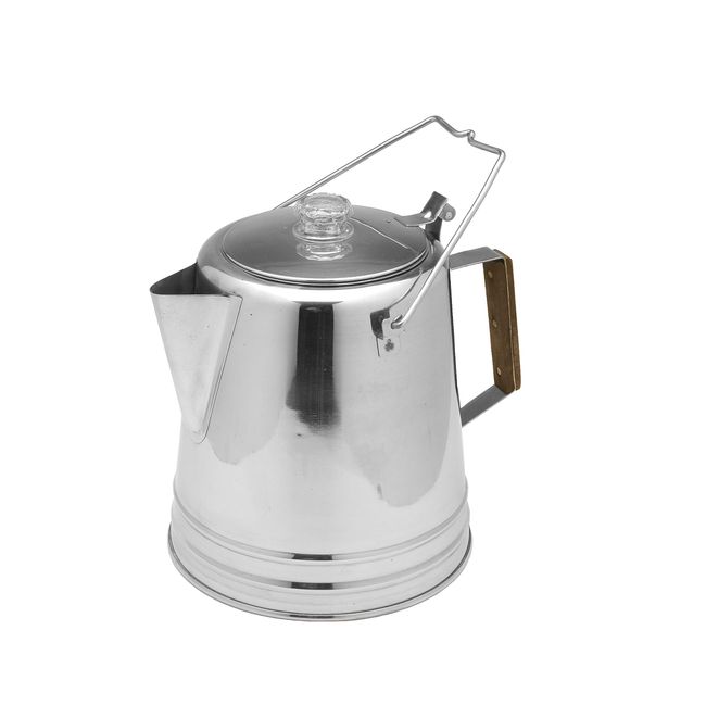 Texsport Stainless Steel Coffee Pot Percolator for Outdoor Camping