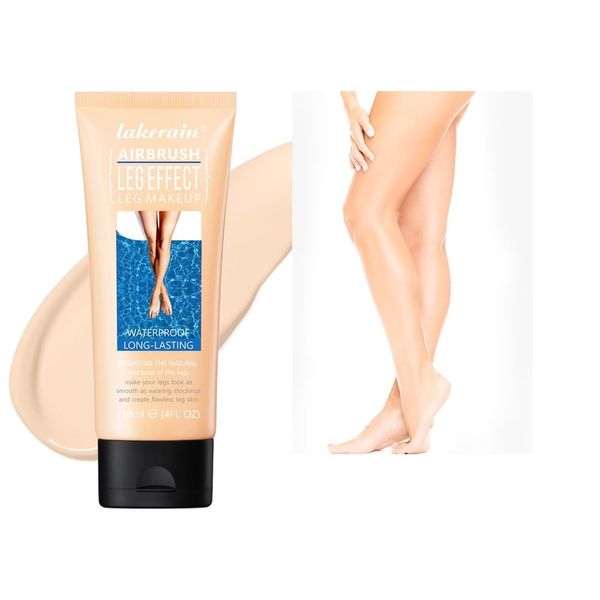 Bein Makeup Lotion, Airbrush Beine, Körper Makeup Foundation, wasserfest kein Transfer, Bein und Körper Narbenabdeckung Makeup für Tattoo Cover Up, Long Last Body Foundation,118ml #1 FAIREST GLOW