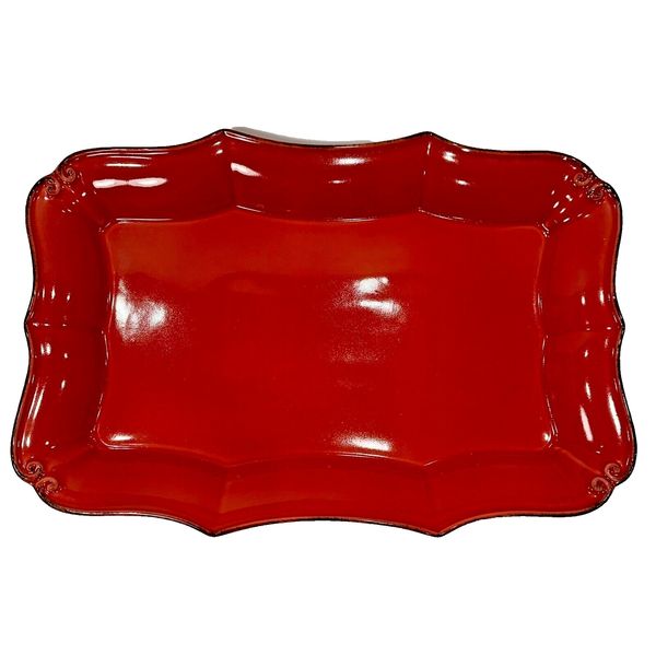 Casafina Casa Stone™ Collection "Vintage Port" Red 16" Serving Platter