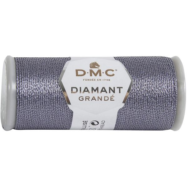 DMC CORPORATION DMC Diamant Metallic Thread 38.2yd-Anthracite Grey Embroidery Accessory