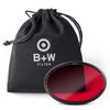 B+W Rotfilter hell 090 MRC Basic 49mm (16x vergütet, Professional), 1102678, Black