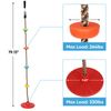 Tree Swing Climbing Rope with Platforms Disc Swing Seat Playground Kids Outdoor