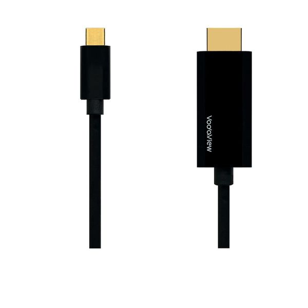 Vodaview TypeC to HDMI 変換ケーブル 1.8m 黒