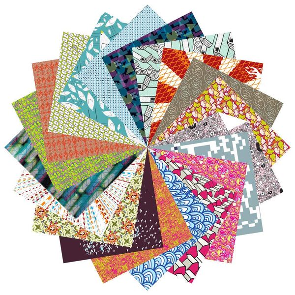 Origami Paper Gift Set | 200 Sheets, 15cm Square | Designer Patterns Complete Collection