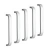 10 Pcs Aluminum Cabinet Door Drawer Handles Knobs Pull Handles Cupboard Closet Door Bow Shape Pull Handle (96MM)