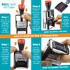 MaxMark Heavy Duty Self Inking Date Stamp with Phrase Entered - Black Ink