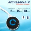 Electric Leg Massager, Slimming EMS Arm Shaper, Portable Cervical Point Meridian Massager Electric Massage Pads, Rechargeable Tens Machine for Neck, Shoulder, Leg, Elbow, etc