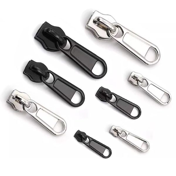 Zipper Pullers Zipper Set of 8 Pull Sliders Repair Replacement 4 Sizes Durable Zipper Head Removable Reusable Zipper Replacement Slider Metal