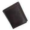 VISCONTI Heritage Collection Compton Leather Tri-Fold Wallet RFID Blocking HT18 Chocolate