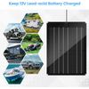 Solar Battery Charger Maintainer,  15W Solar Panel Kit for Dump Trailer Built-In