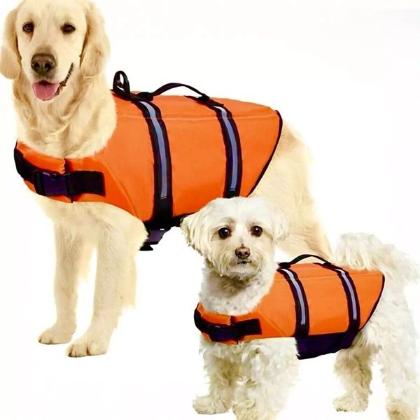 WORLD Pet Dog Life Jacket Dog Life Vest MEDIUM Size Safety Vest Handle