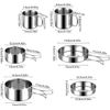 6-piece Stainless Steel Standard Camping Cookware