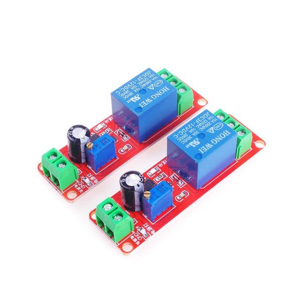ANGEEK 2PCS NE555 Monostable delay Module Switch Delay on-Off Switch 12V Automotive Electrical delay for arduino