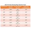 SÜA - 15% Silver Brazing Joint Solder Ring for 5/8'' O.D. Tubes - (10-PACK)