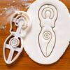 Set of 2 Cookie Cutters (Trifold Goddess & Spiral Goddess) Bakerlogy