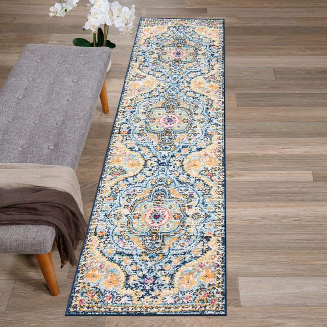 Rugshop Rugs Runners Distressed Vintage Bohemian Kitchen Rug Hallways Rugs 2x7