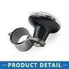A ABSOPRO Auto Car Carbon Fiber Crown Pattern Design Steering Wheel Knob