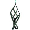 Weight Pulling Sledding Dog Harness X-Back Style Medium, Black/Green, 19.5" Neck Circumference
