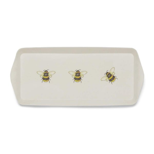 Cooksmart British Designed Large Serving Tray | Dinner Tray For Multiple Uses Around The Home (Bumble Bees - S)