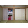 2 Panel Accordion Closet Curtain (Brown)