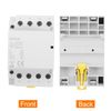 sourcing map AC Contactor 63A 4 Pole 4NC 110V Load and Lighting Circuit Control DIN Rail Mount