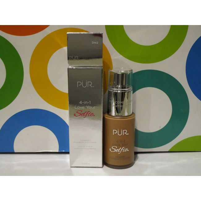 PUR MINERALS ~ 4 IN 1 LOVE YOUR SELFIE FOUNDATION & CONCEALER ~ # DN 2 ~ 1 OZ