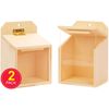 Baker Ross AV441 Wooden Squirrel Feeders-Pack of 2, Multipurpose Mini Box for Kids to Paint, Decorate and Hang in The Garden