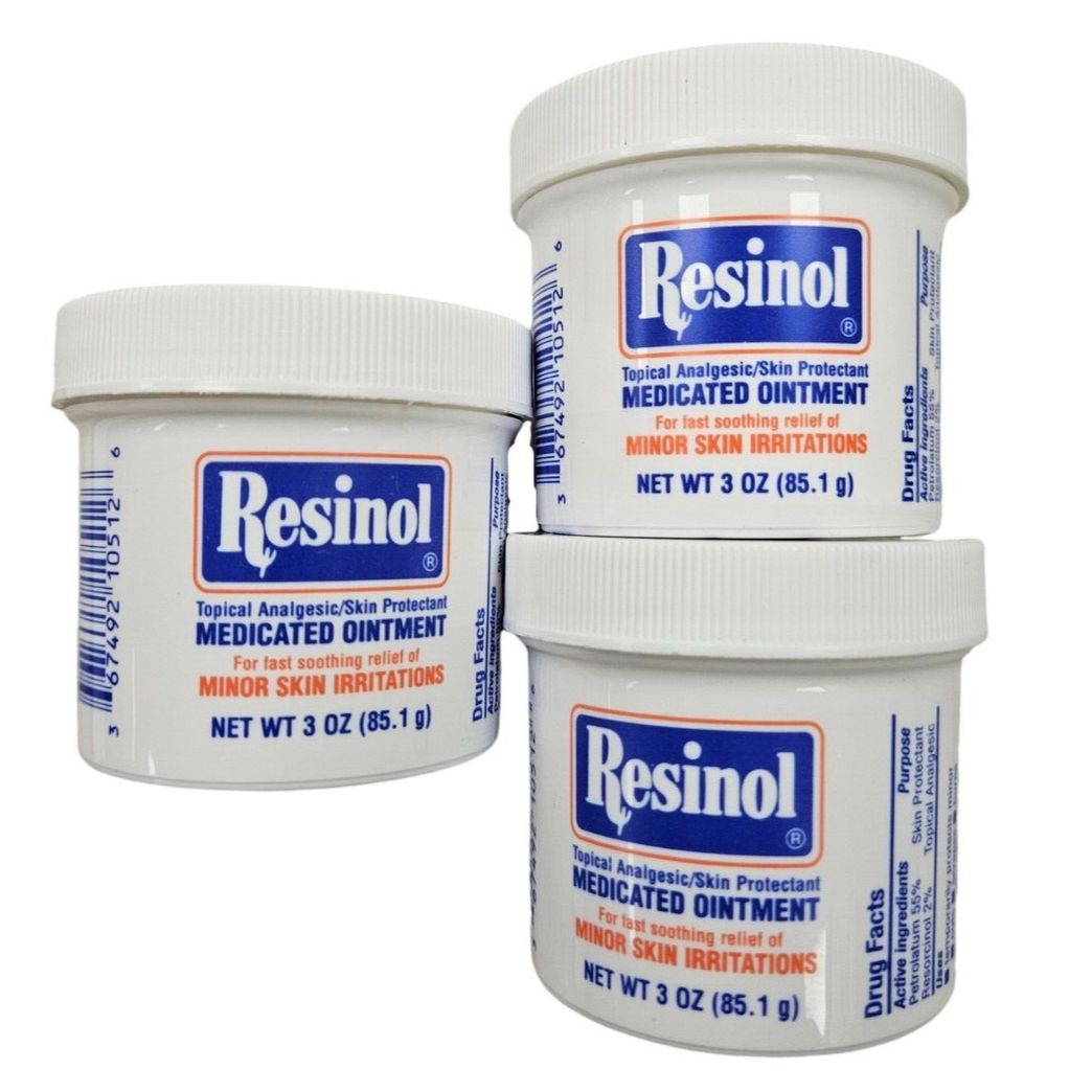 Resinol Ointment Jar - 3 oz ( 2 pack ) FRESH PHARMACY STOCK ^