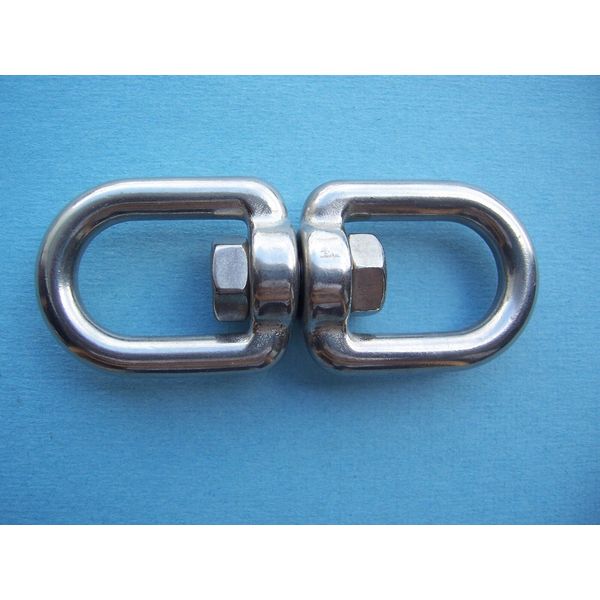 316 Stainless Steel Eye/Eye Swivel, 3/8"