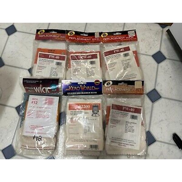 New 6-pack LOT Pick-A-Wick Kerosene Heater Replacement Wick PW-40 32200 GC-11