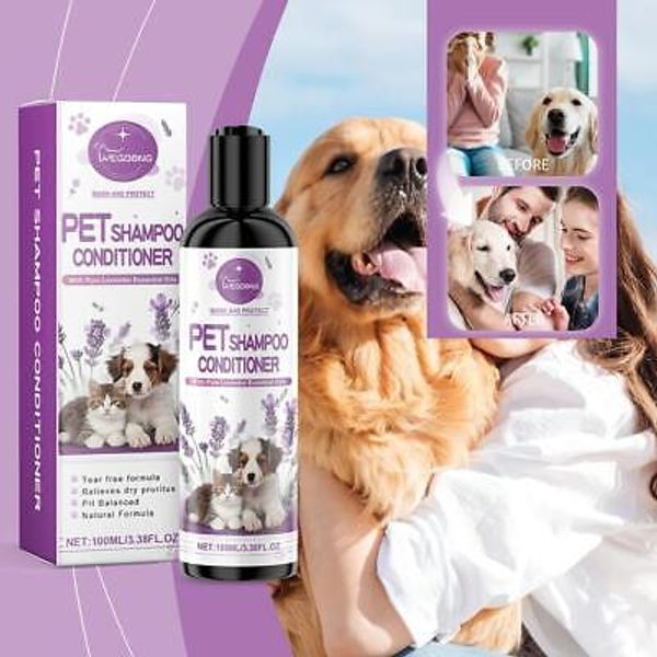 Pet Shampoo Dog Hair Softening Shampoo Itch Relief Anti Mite^