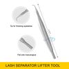 ZAMAHA UK Lash Lift Tool Professional Silver Stainless Steel - Eyelash Separator Tool kit with Lifting Comb – Lash Lift Tint Perming - Eyebrow Extensions Accessories