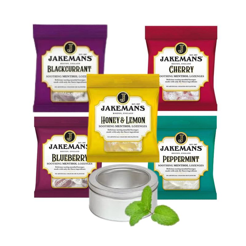 Jakemans Throat Lozenges Menthol Sweets 5-Pack Bundle - TinTastic ...