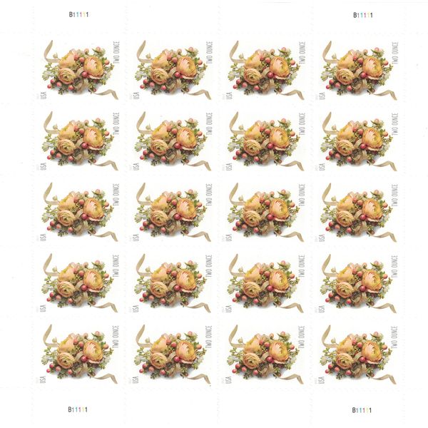 2017 Celebration Corsage Two Ounce Forever Full Sheet of 20 Postage Stamps Scott 5200