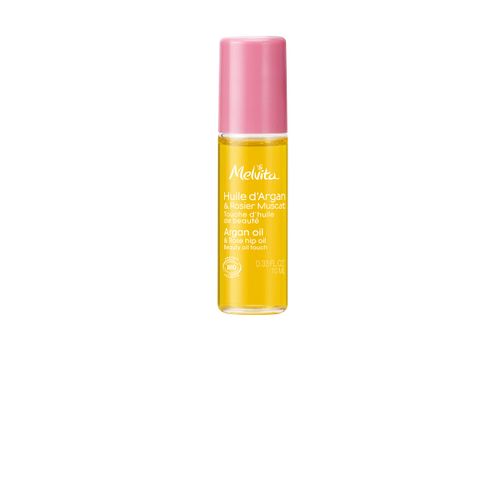Melvita, Roll-On Argan Oil & Nutmeg Rose Youthful Skin Care Fights Ageing Fine Lines and Wrinkles for Mature Skin 10ml
