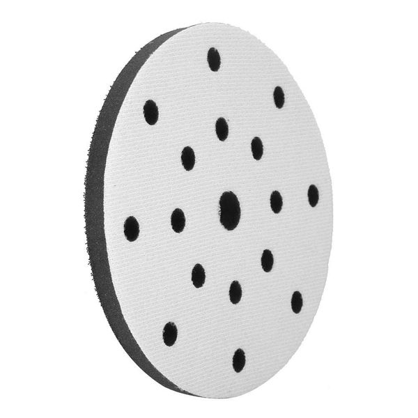 Sanding Soft Pad,150mm Diameter Soft Buffer Sponge Interface Cushion Pad for Sanding Pads(15 Holes)