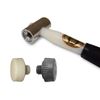 Thor 712 Nylon Faced Window Glazing Hammer/Mallet - with Hard White & Soft Grey Head