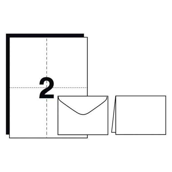 AVE8315 - Description : Inkjet Note Cards - Avery Note Cards with Coordinated Envelopes - Box of 60